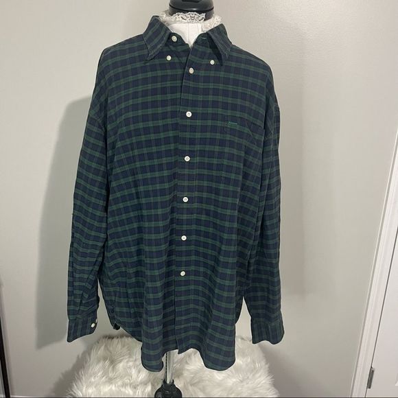 Tommy Hilfiger Other - XL Tommy Hilfiger plaid green blue button up shirt long sleeve Mens